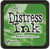 Distress ink - moved lawn